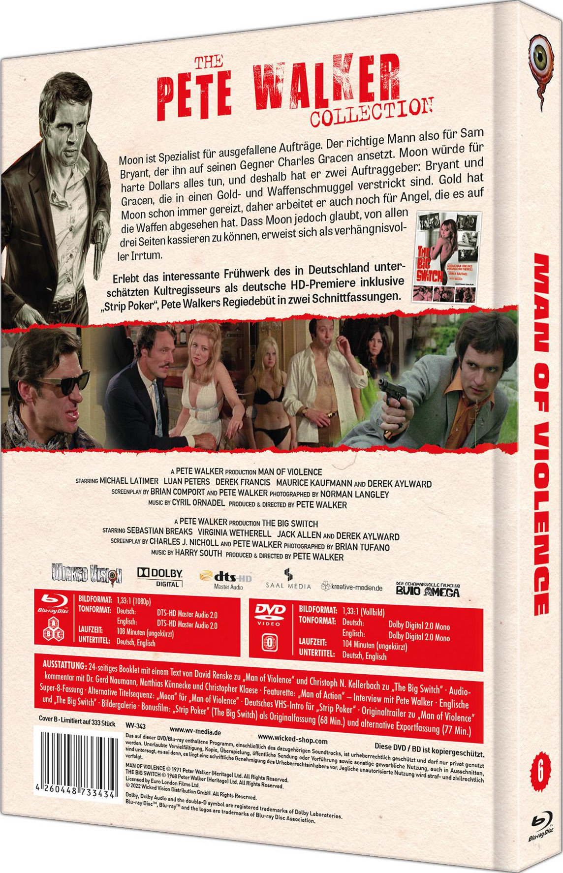 Männer mit Gewalt - Uncut Mediabook Edition (DVD+blu-ray) (B)