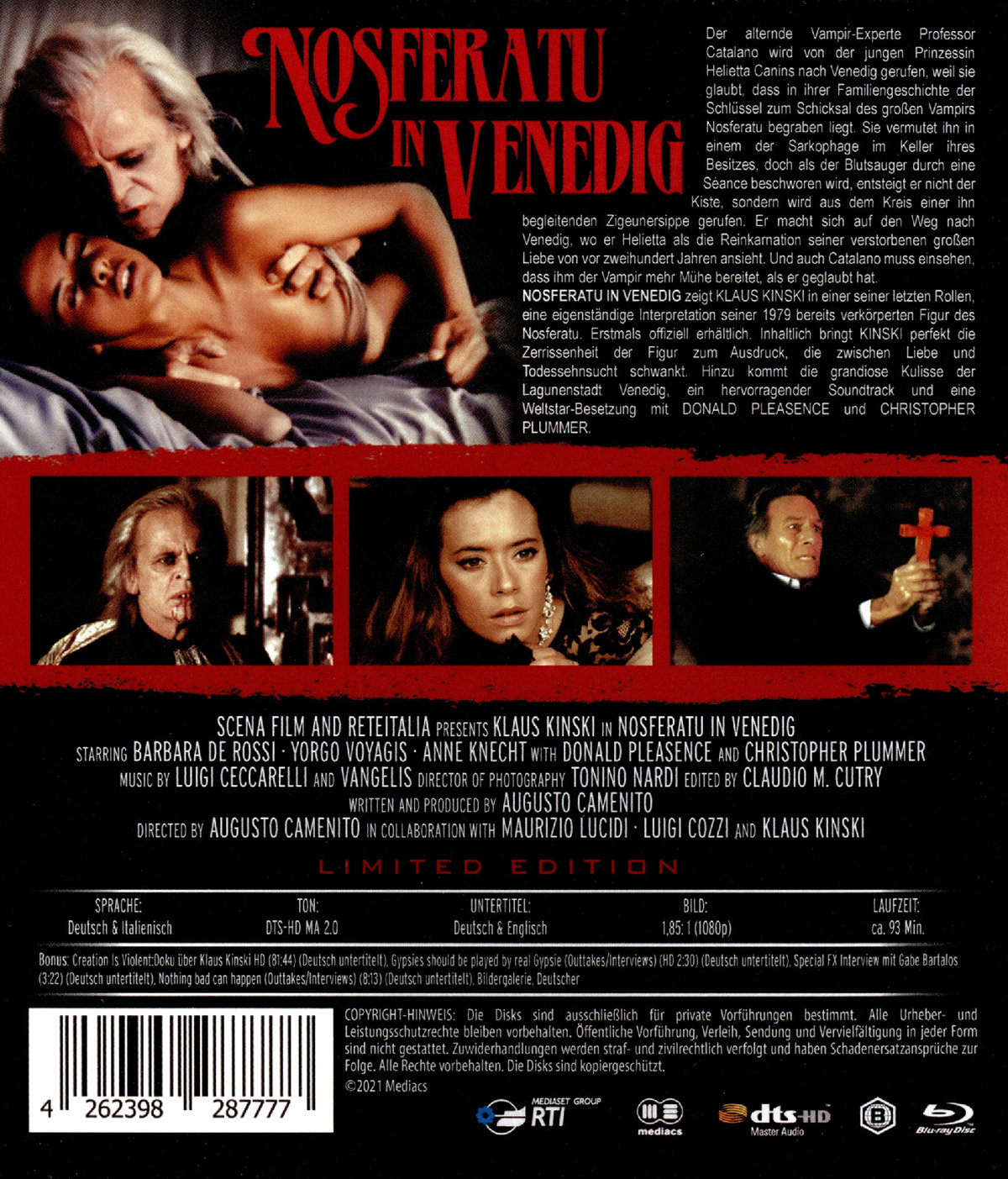 Nosferatu in Venedig (blu-ray)