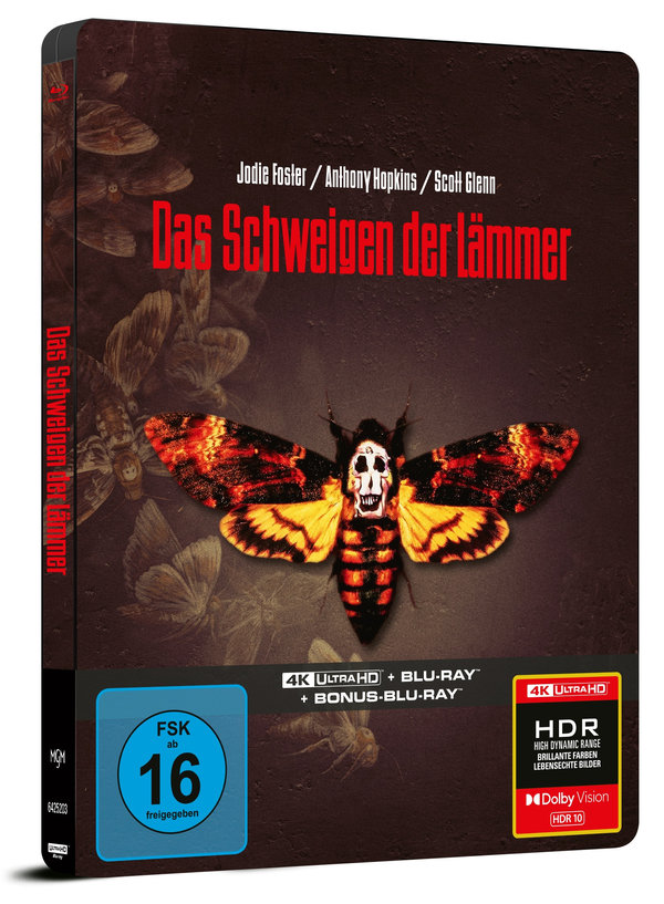 Schweigen der Lämmer, Das - Uncut Steelbook Edition  (4K Ultra HD+blu-ray)