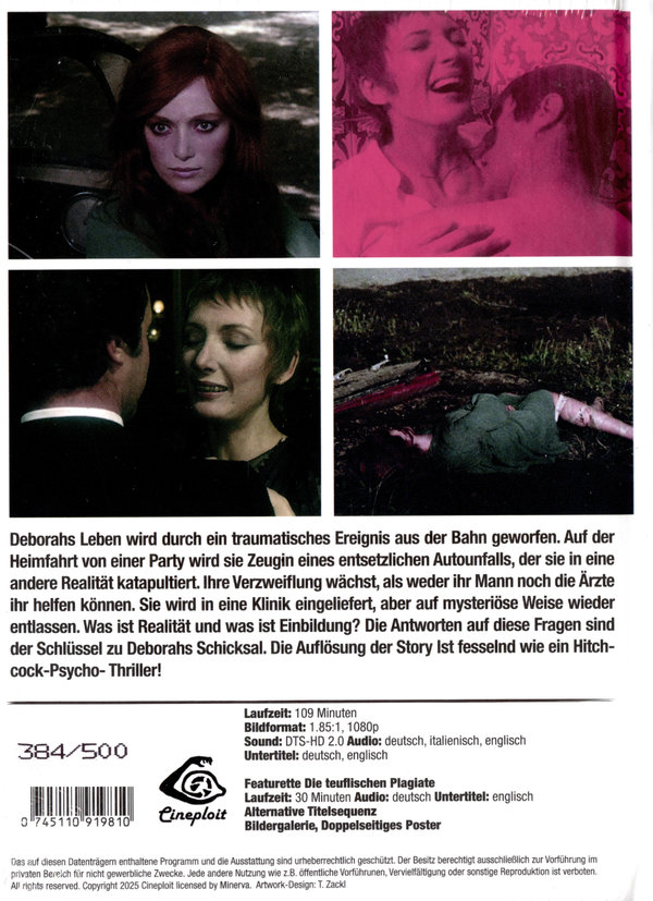 Un Fiocco Nero per Deborah - A black ribbon for Deborah - Uncut Mediabook Edition  (blu-ray) (B)