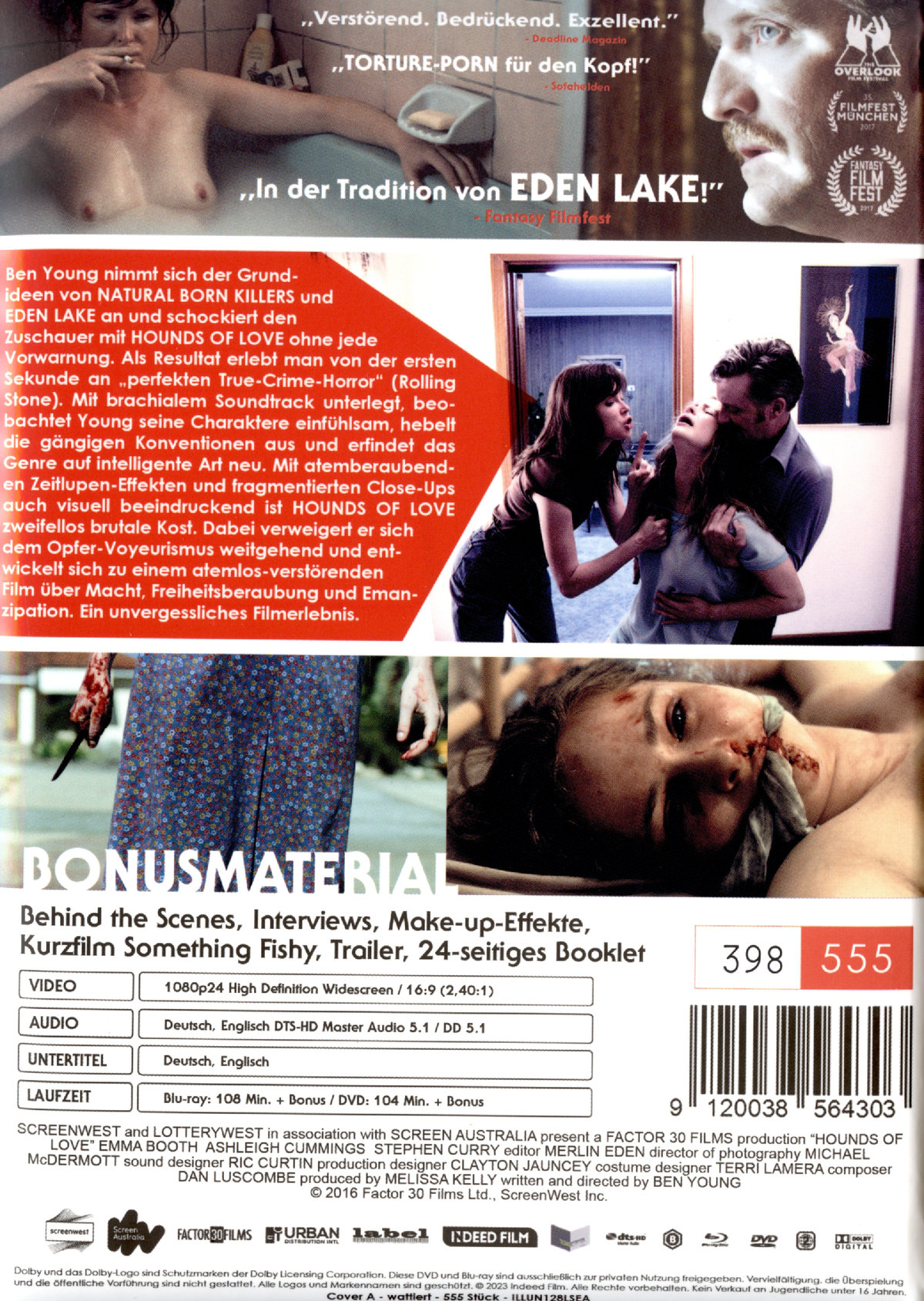 Hounds of Love - Uncut Mediabook Edition  (DVD+blu-ray) (A) (wattiert)