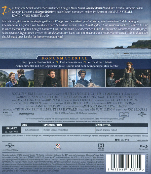 Maria Stuart - Königin von Schottland (blu-ray)