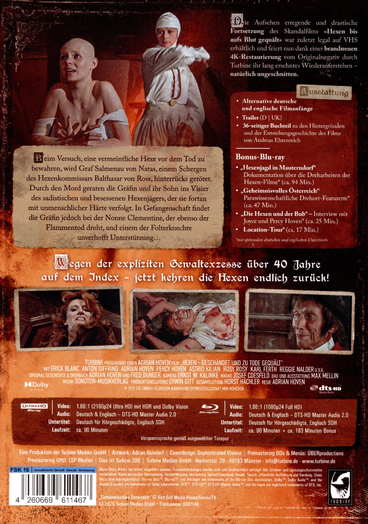 Hexen geschändet und zu Tode gequält - Uncut Mediabook Edition (4K Ultra HD+blu-ray) (A)