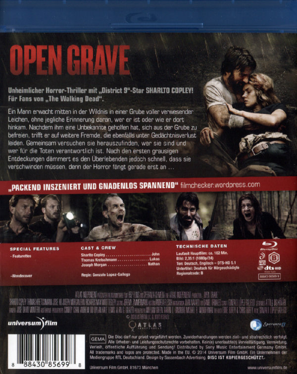 Open Grave (blu-ray)