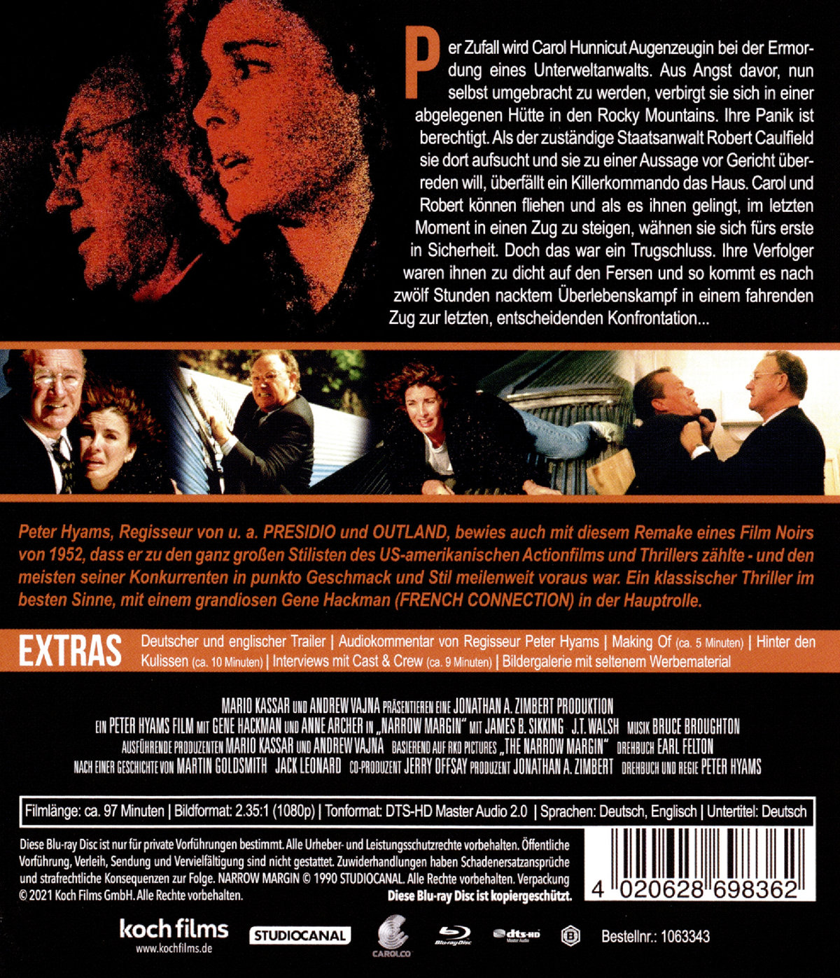 Narrow Margin - 12 Stunden Angst (blu-ray)