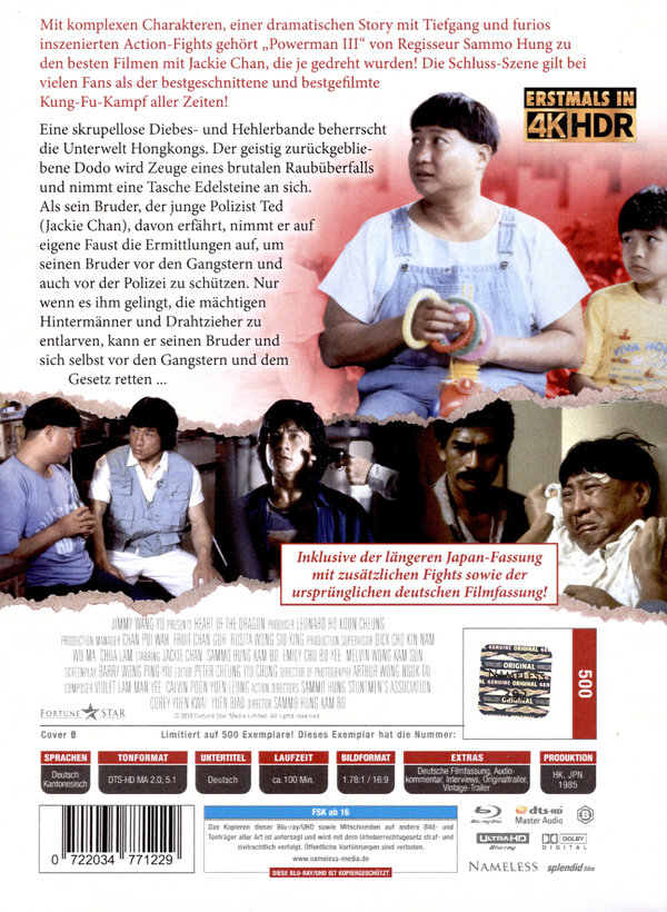 Powerman 3 – Heart of the Dragon - Uncut Mediabook Edition  (4K Ultra HD+blu-ray) (B)