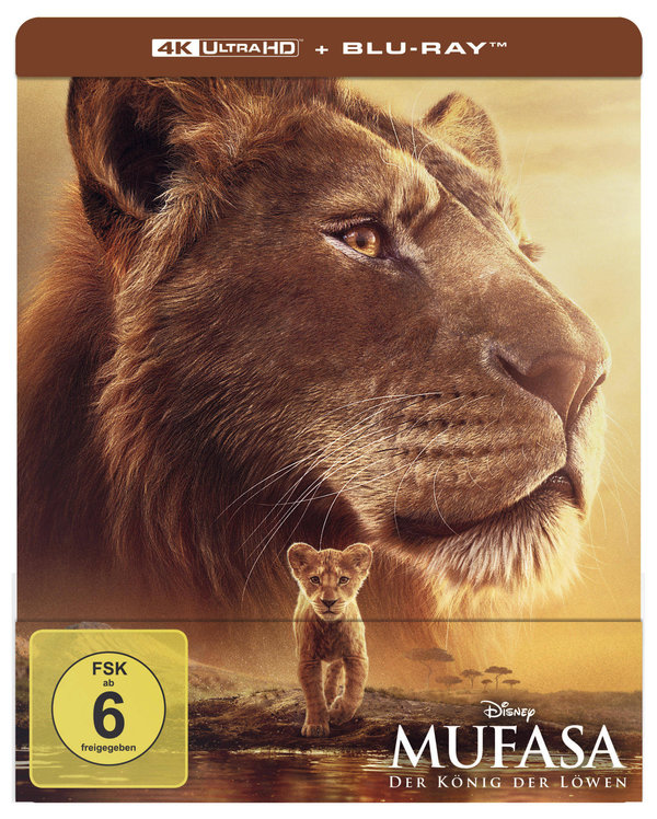 Mufasa - Der König der Löwen - Steelbook - Limited Edition  (4K Ultra HD) (+ Blu-ray) 