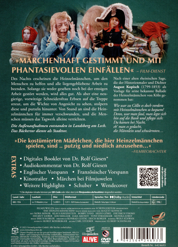 Die Heinzelmännchen (1956) (Filmjuwelen / Schongerfilm-Märchen)  (DVD)