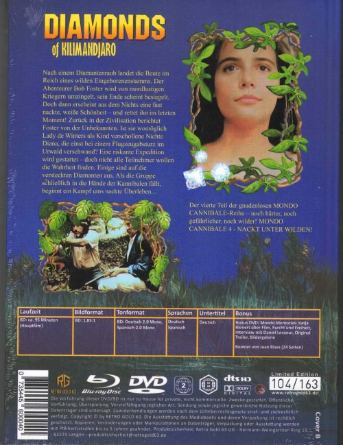 Mondo Cannibale 4 - Nackt unter Wilden - Uncut Mediabook Edition (DVD+blu-ray) (B)