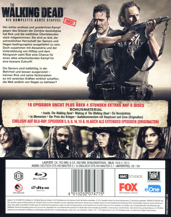 Walking Dead, The - Staffel 8 - Uncut (blu-ray)