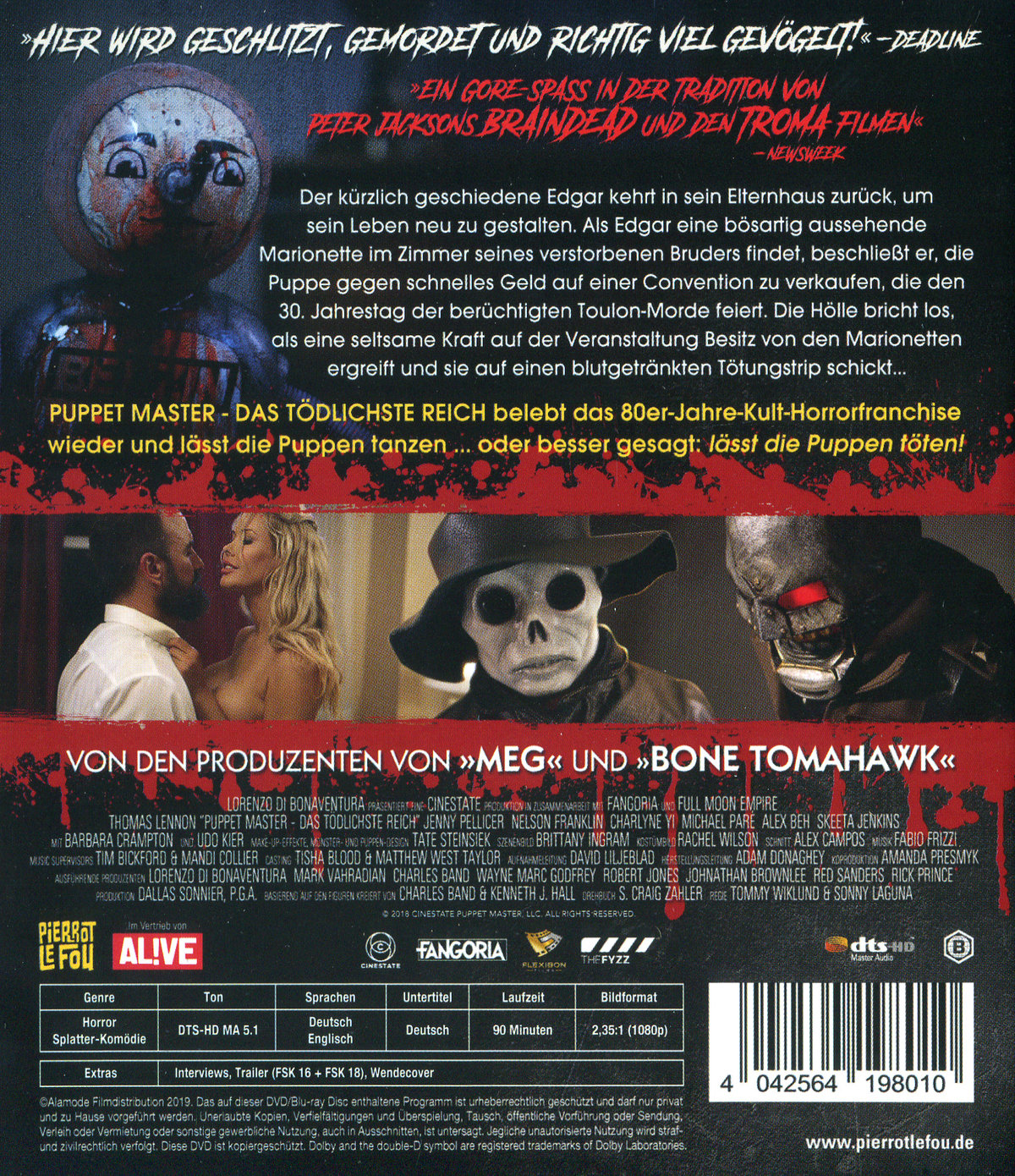 Puppet Master - Das tödlichste Reich - Uncut Edition (blu-ray)