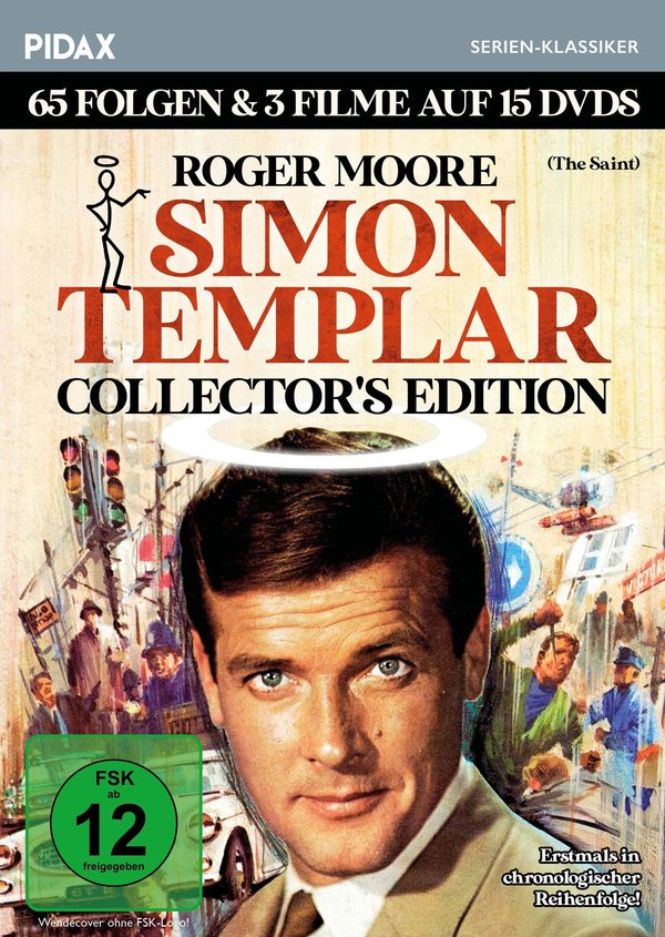 Simon Templar (The Saint) - Collector's Edition / 65 Folgen + 3 Filme der Kultserie mit Roger Moore erstmals in einer Box (Pidax Serien-Klassiker) [15 DVDs]  (DVD)