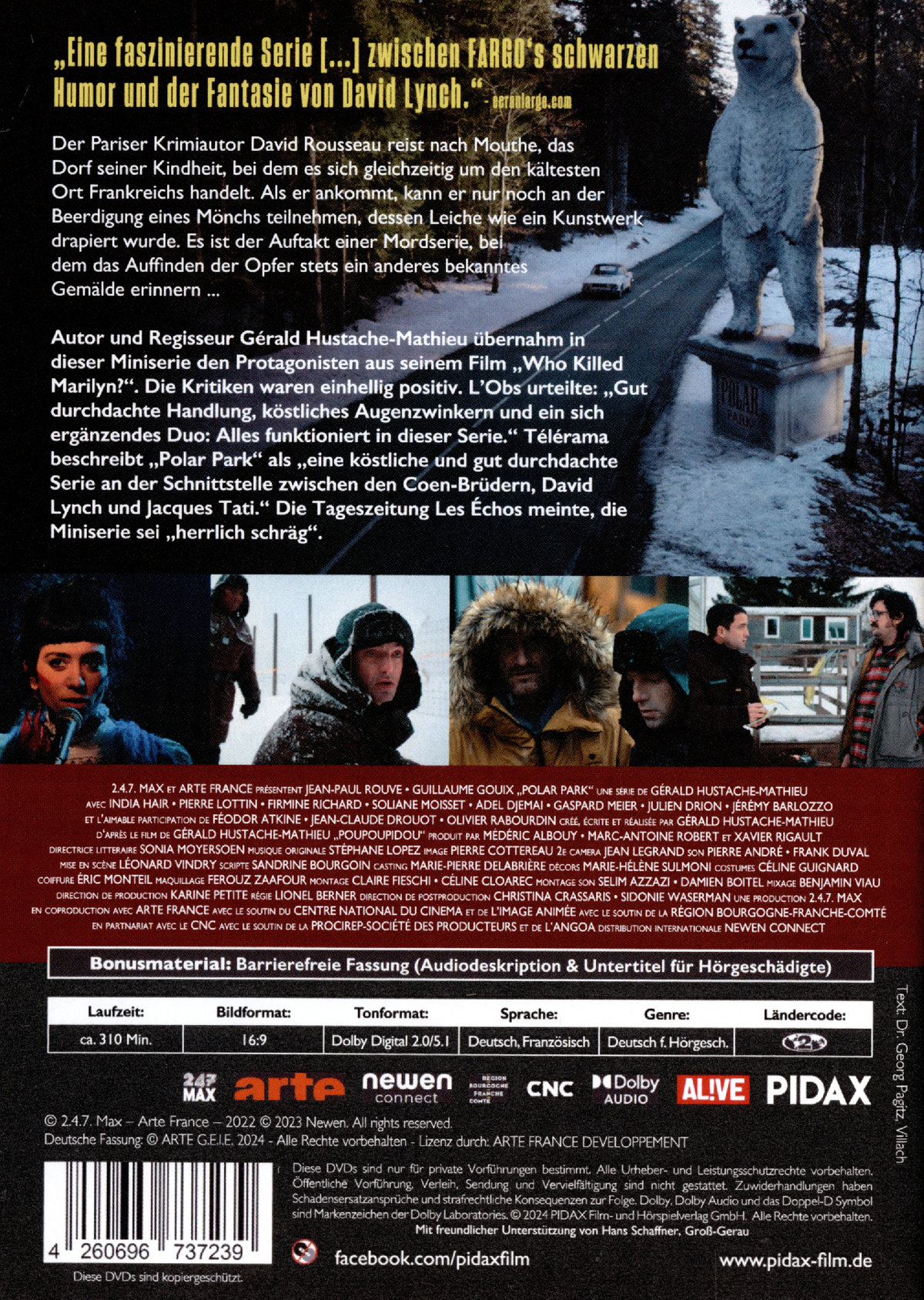 Polar Park - Eiskalte Morde / Die komplette 6-teilige Krimiserie im Stil von „Fargo“ und „Twin Peaks“  [2 DVDs]  (DVD)