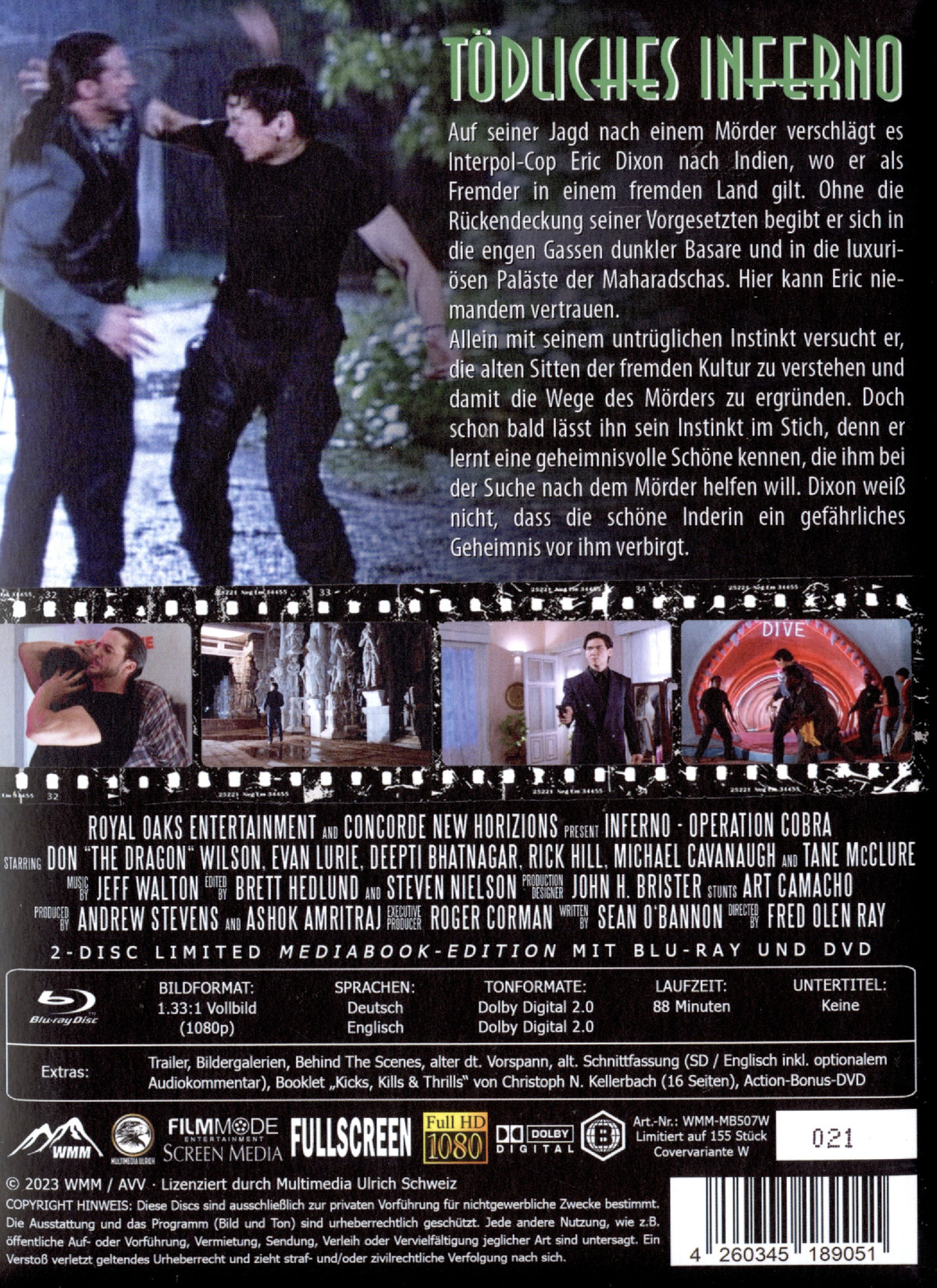 Tödliches Inferno - Uncut Mediabook Edition - Back to the 90s   (Blu-ray)