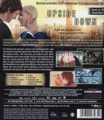 Upside Down 3D (3D blu-ray)