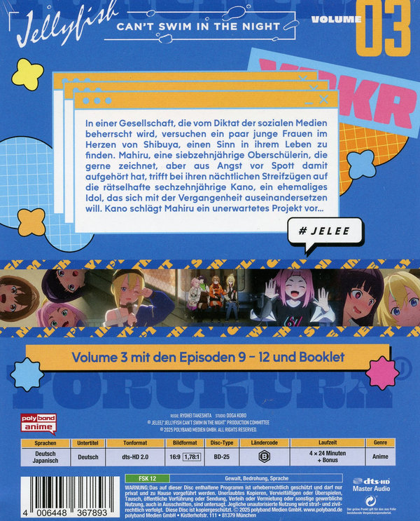 Jellyfish Can't Swim In The Night - Volume 3 - limitierte Edition mit Booklet  (Blu-ray Disc)