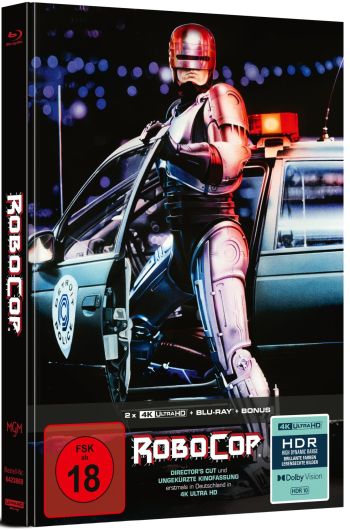 Robocop - Directors Cut + Kinofassung - Uncut Mediabook Edition  (4K Ultra HD+blu-ray)