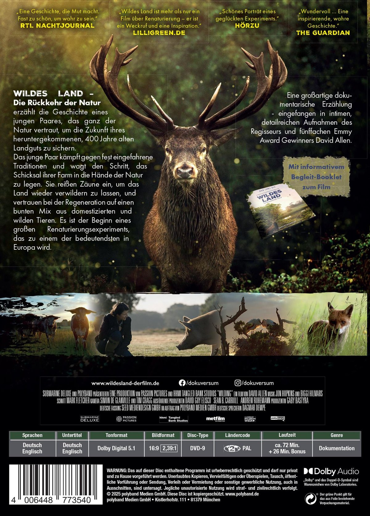WILDES LAND - Die Rückehr der Natur  (DVD)