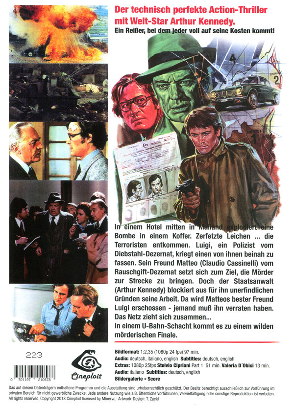 La Polizia ha le mani legate - Killer Cop - Uncut Mediabook Edition (blu-ray) (B)