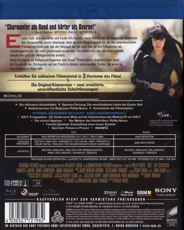 Salt - Deluxe Extended Edition (blu-ray)