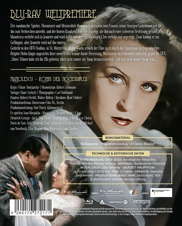 Manolescu - König der Hochstapler (1929)  (Blu-ray Disc)