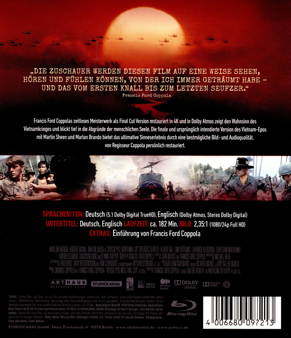 Apocalypse Now - Final Cut (blu-ray)