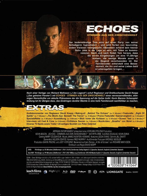 Echoes - Stimmen aus der Zwischenwelt - Limited Mediabook Edition (DVD+blu-ray) (A)