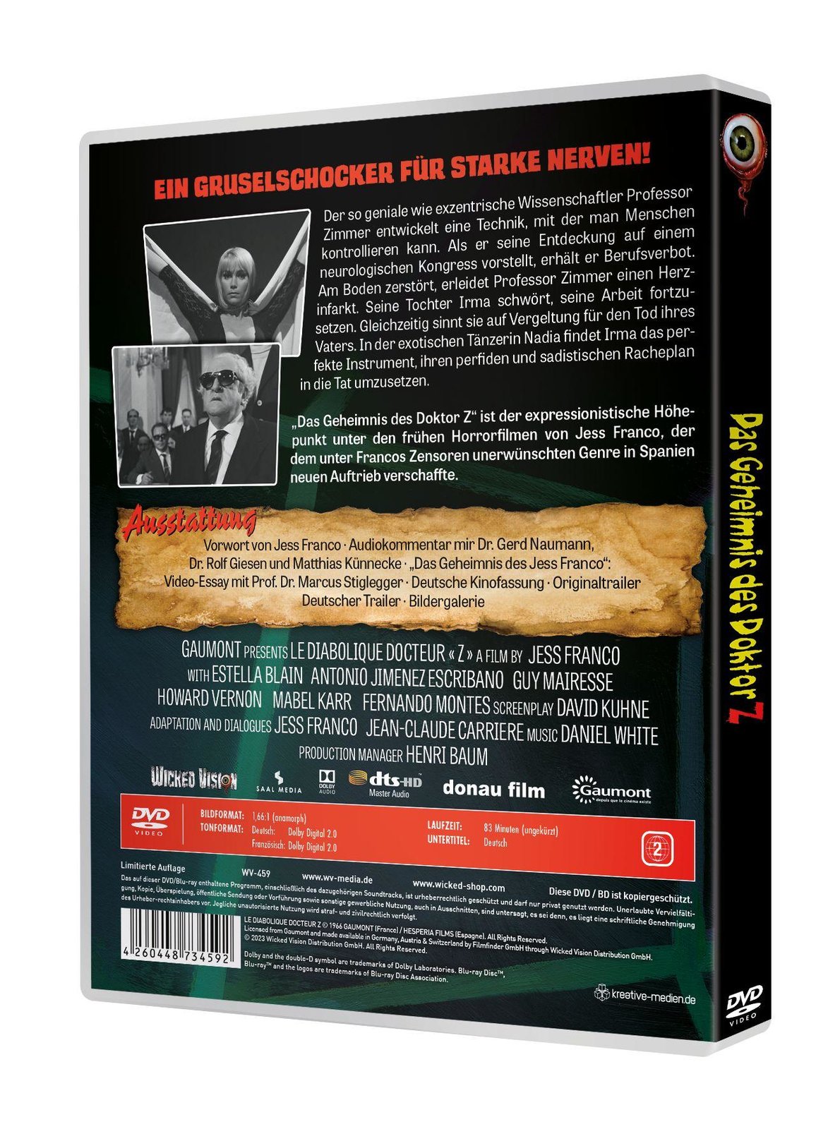 Das Geheimnis des Doktor Z - - Uncut Edition  (DVD)