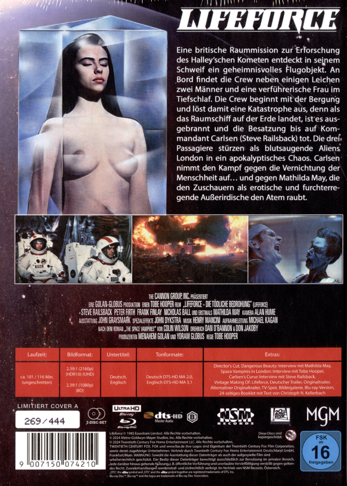 Lifeforce - Uncut Mediabook Edition  (4K Ultra HD+blu-ray) (A)