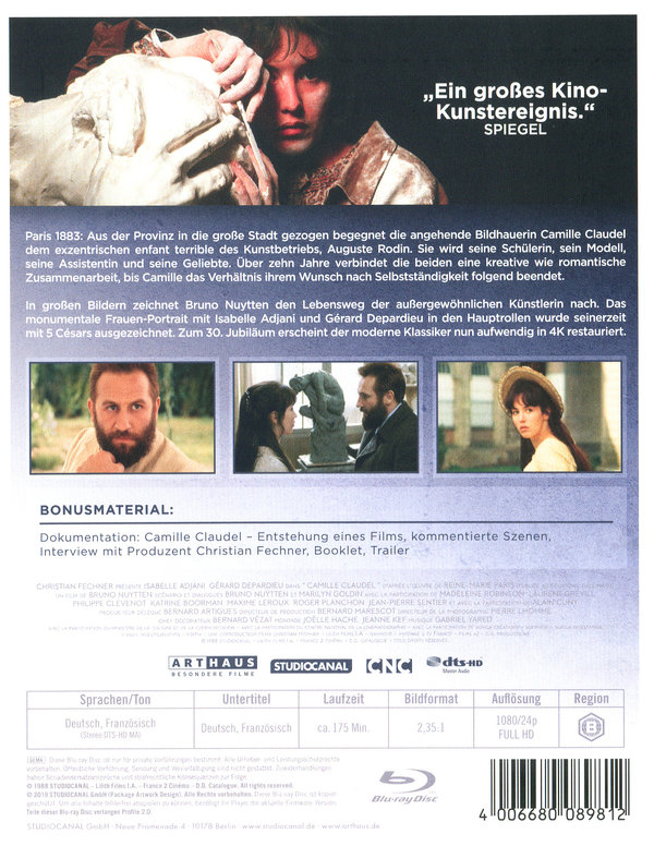 Camille Claudel (blu-ray)