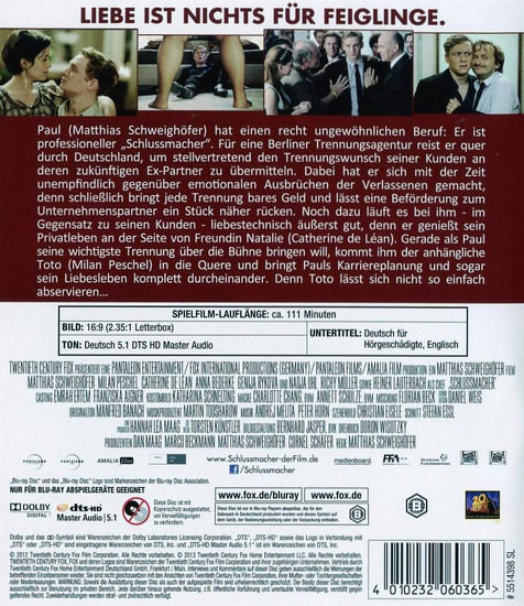 Schlussmacher - Liebe ist nichts für Feiglinge. (blu-ray)