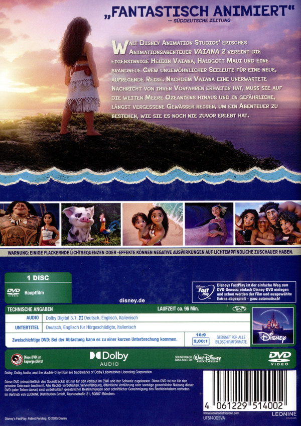Vaiana 2  (DVD)