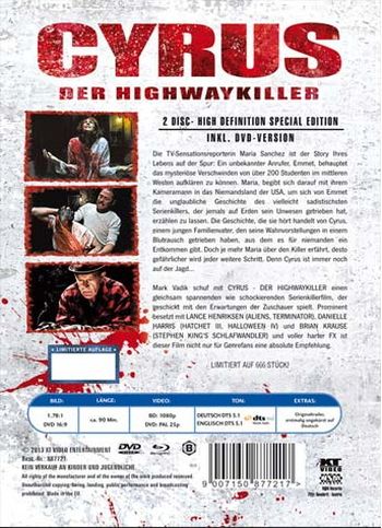 Cyrus - The Highway Killer - Uncut Mediabook Edition (DVD+blu-ray)