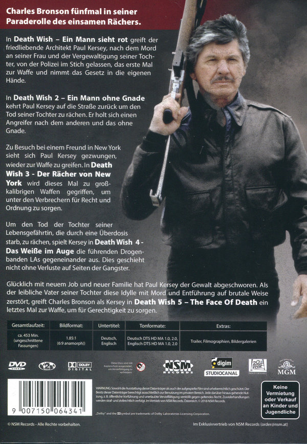 Death Wish 1-5 - Uncut Collection