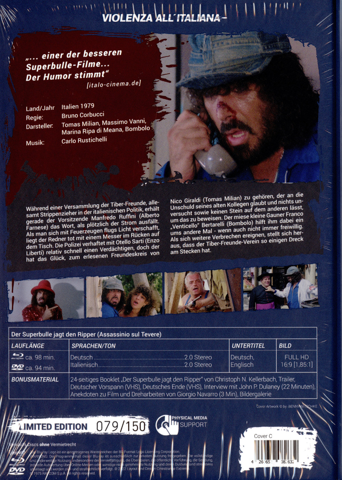 Superbulle jagt den Ripper, Der - Uncut Mediabook Edition (DVD+blu-ray) (C)