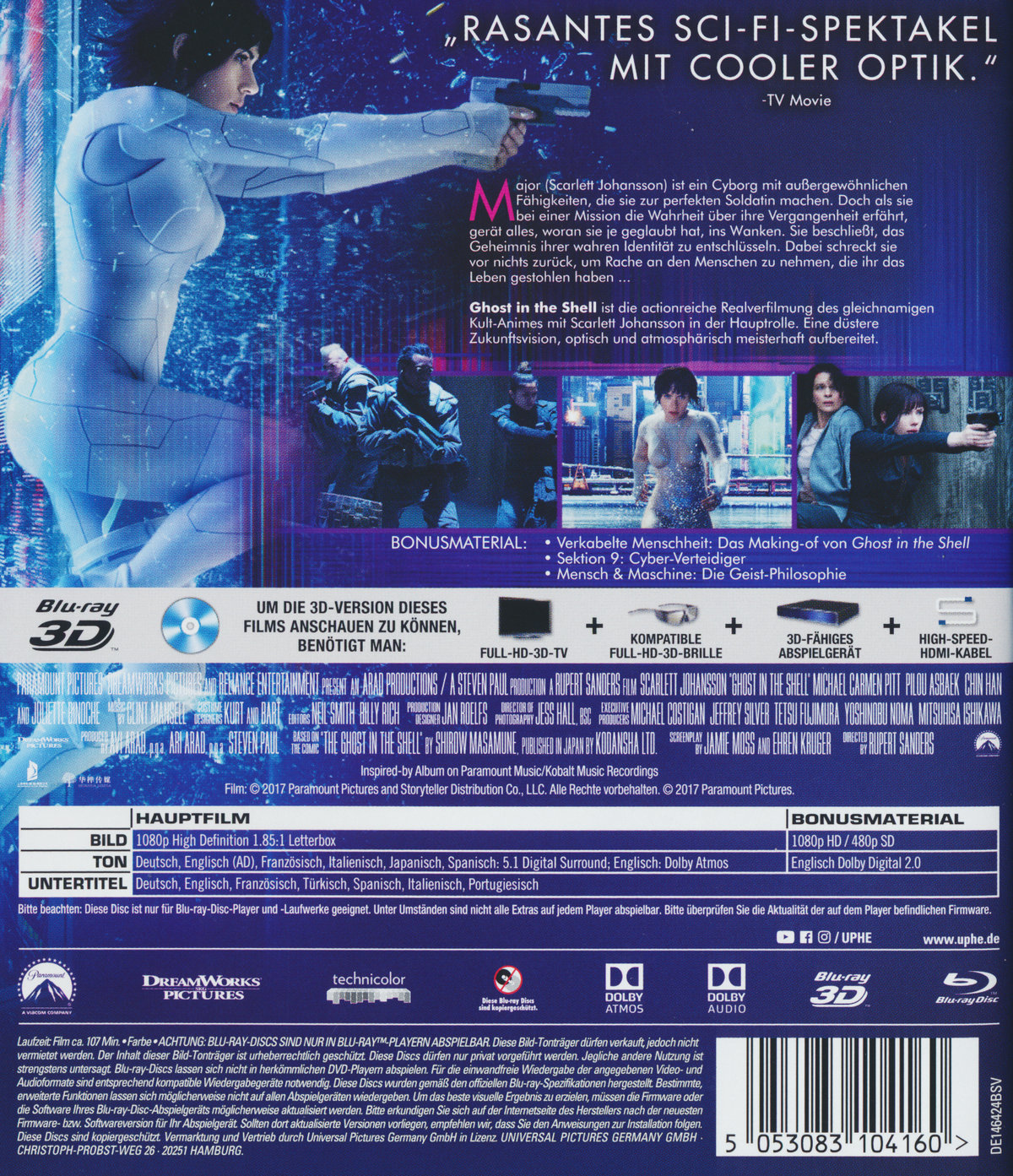 Ghost in the Shell 3D (3D blu-ray)