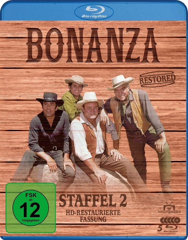 Bonanza Restored - Staffel 2: Alle 34 Folgen erstmals in HD (Paramount Restoration)  [5 BRs]  (Blu-ray Disc)