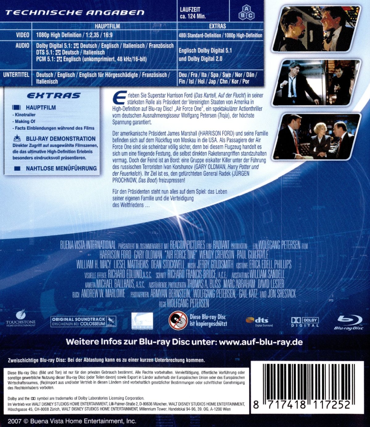 Air Force One (blu-ray)