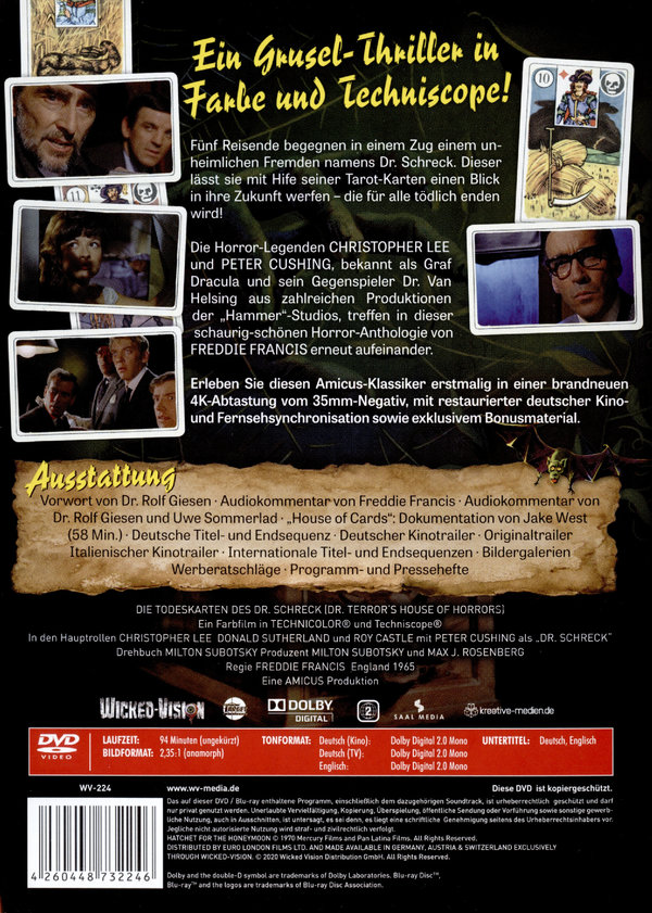 Todeskarten des Dr. Schreck, Die - Uncut Edition