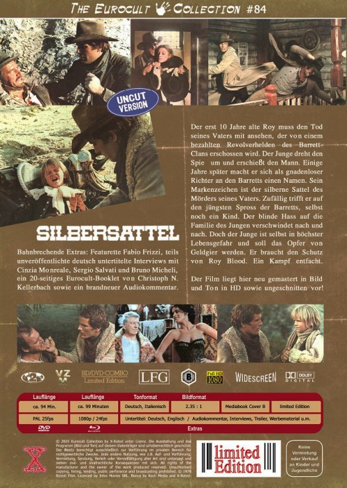 Silbersattel - Uncut Eurocult Mediabook Collection  (DVD+blu-ray) (B) 
