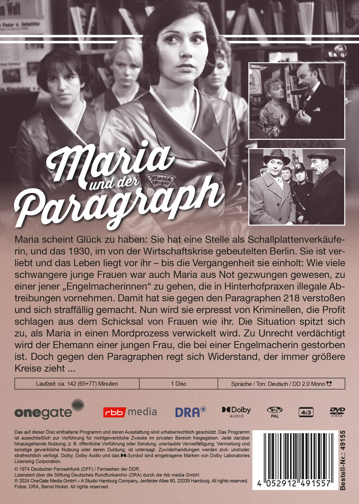 Maria und der Paragraph (DDR TV-Archiv)  (DVD)