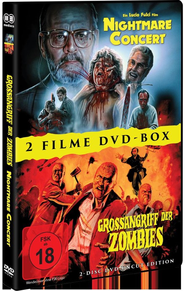 NIGHTMARE CONCERT + GROSSANGRIFF DER ZOMBIES - 2 Disc DVD Uncut Horror Box  [2 DVDs]  (DVD)