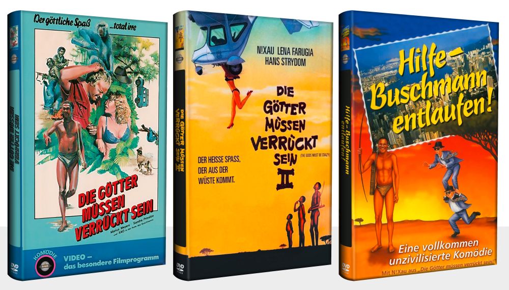 Götter müssen verrückt sein, Die 1 - 3 - Limited Hartbox Bundle Edition  (DVD)