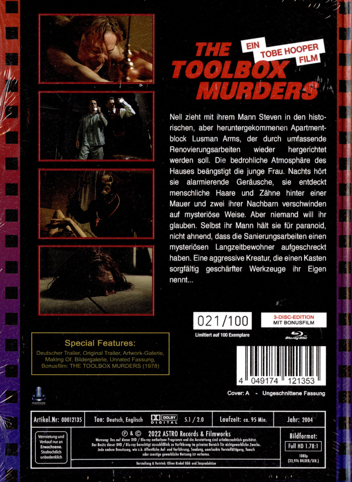 Toolbox Murders, The - Double Feature - Uncut Mediabook Edition (DVD+blu-ray) (A)