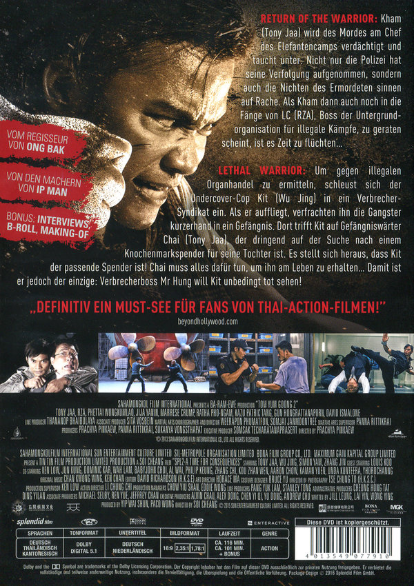 Tony Jaa Double Feature - Lethal Warrior/Return of the Warrior