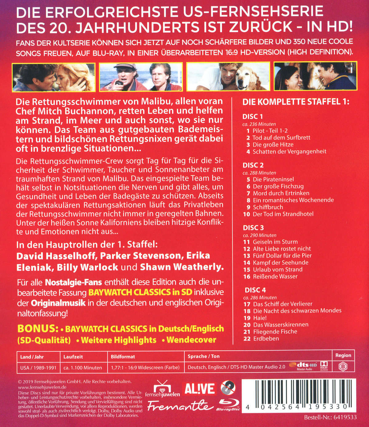 Baywatch - 1. Staffel (blu-ray)