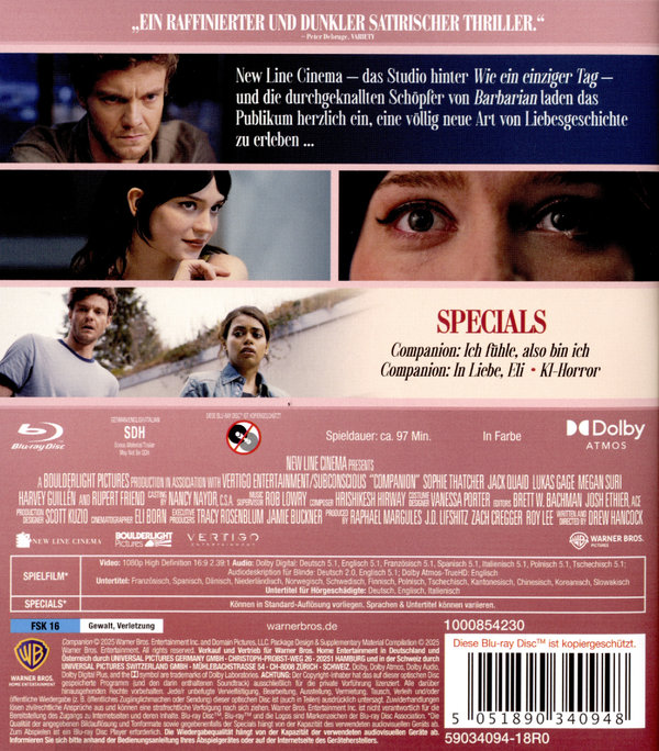 Companion - Die Perfekte Begleitung  (Blu-ray Disc)