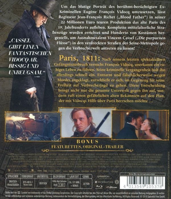 Vidocq - Herrscher der Unterwelt (blu-ray)