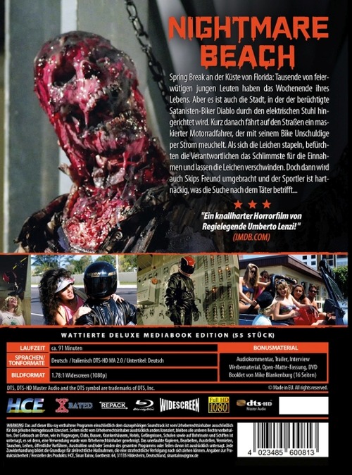 Nightmare Beach - Uncut Mediabook Edition (DVD+blu-ray) (wattiert)