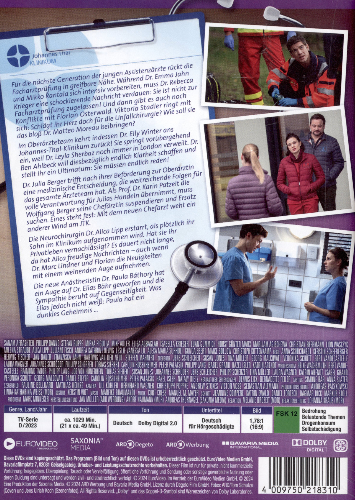 Die Jungen Ärzte, Staffel 9, Teil 1 (Folgen 337-357)  [6 DVDs]  (DVD)